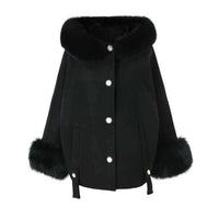 The Lady Wool Coat Black - Zilaya