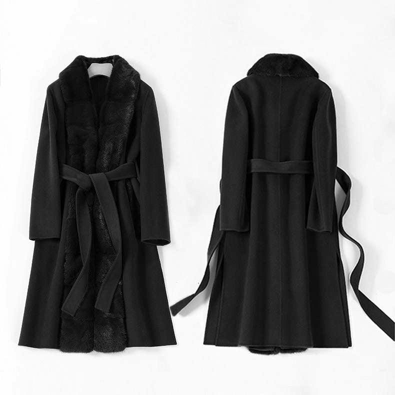 The Milano Coat in Black - Zilaya